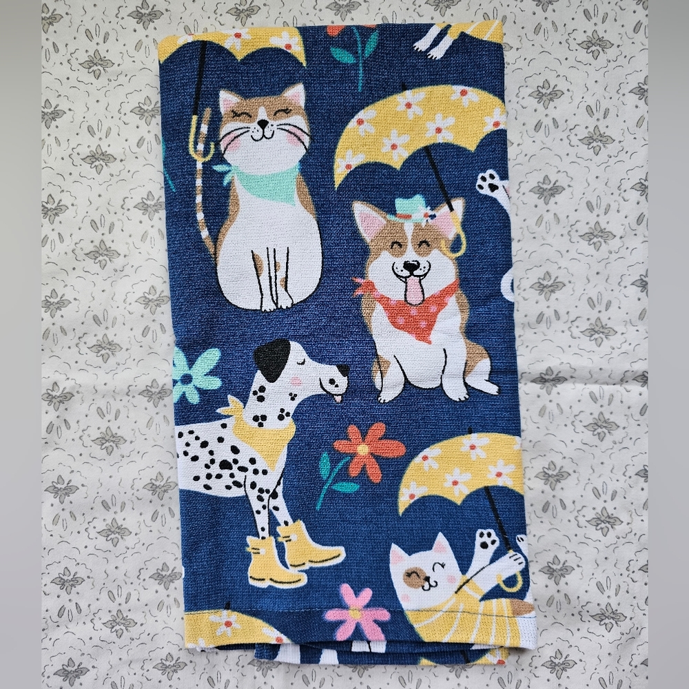 Ritz Umbrella Dogs & Cats Hand/Kitchen Towel